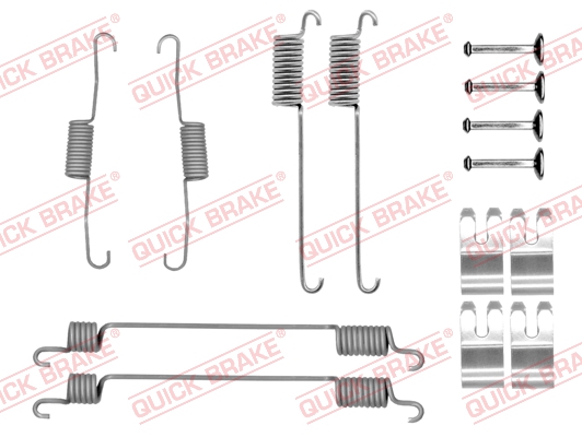 QUICK BRAKE Tilbehørssæt, bremsebakker 1050030