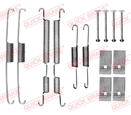 QUICK BRAKE Tilbehørssæt, bremsebakker 1050035