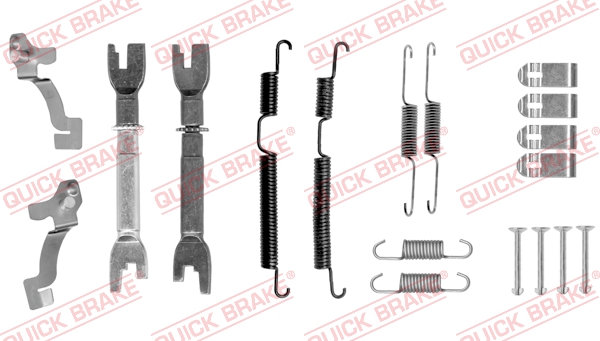 QUICK BRAKE Tilbehørssæt, bremsebakker 1050045s