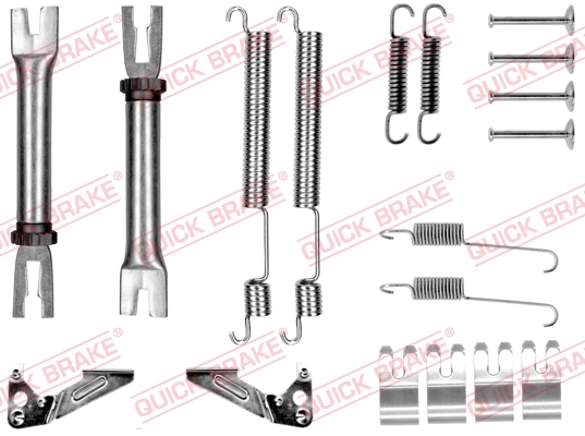 QUICK BRAKE Tilbehørssæt, bremsebakker 1050053s