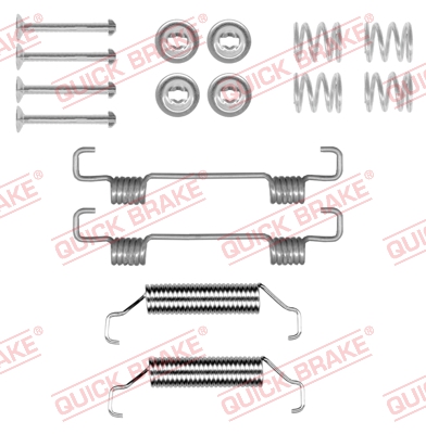 QUICK BRAKE Tilbehørssæt, parkeringsbremsebakker 1050052