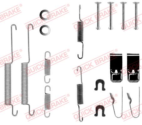 QUICK BRAKE Tilbehørssæt, bremsebakker 1050654