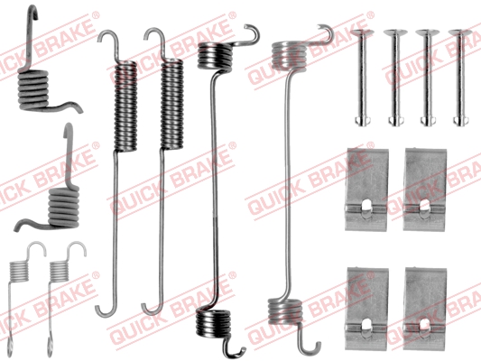 QUICK BRAKE Tilbehørssæt, bremsebakker 1050676