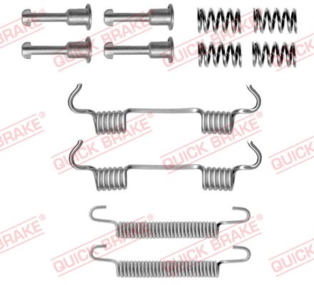 QUICK BRAKE Tilbehørssæt, parkeringsbremsebakker 1050801