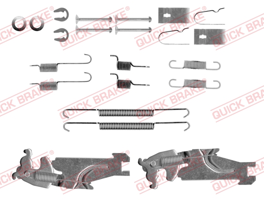 QUICK BRAKE Tilbehørssæt, bremsebakker 1050847s