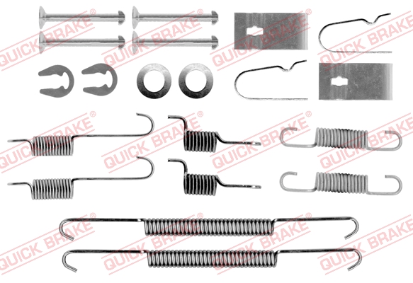 QUICK BRAKE Tilbehørssæt, bremsebakker 1050847