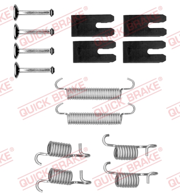 QUICK BRAKE Tilbehørssæt, parkeringsbremsebakker 1050850