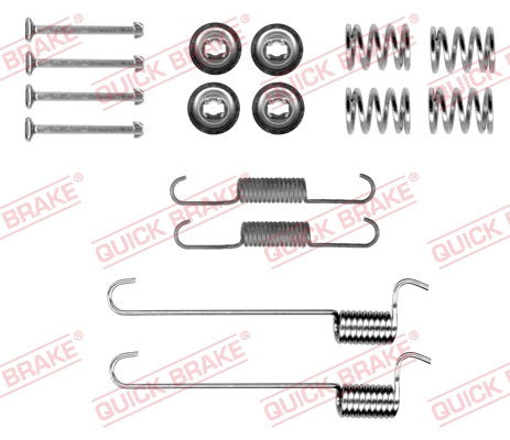 QUICK BRAKE Tilbehørssæt, parkeringsbremsebakker 1050848