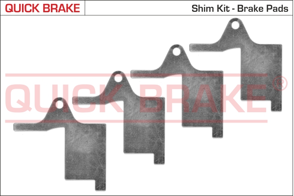 QUICK BRAKE Anti-hyl-folie, bremsebelægning (bagplade) 2896k