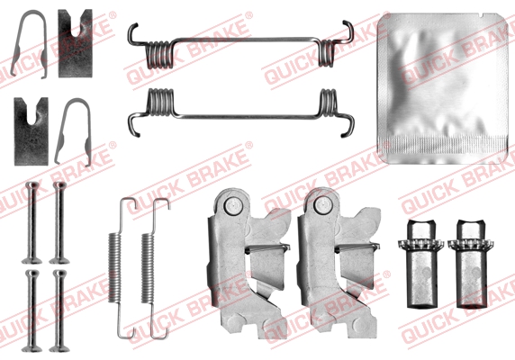 QUICK BRAKE Tilbehørssæt, parkeringsbremsebakker 1050875s