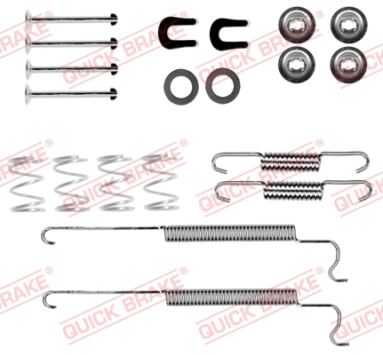 QUICK BRAKE Tilbehørssæt, bremsebakker 1050055