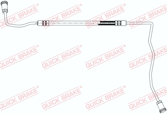 QUICK BRAKE Bremseslange 96.021 for RENAULT