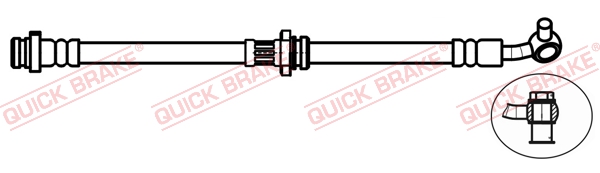 QUICK BRAKE Bremseslange 50748x for NISSAN RENAULT