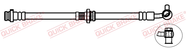 QUICK BRAKE Bremseslange 50749x for NISSAN RENAULT