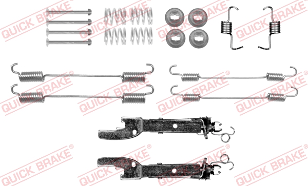 QUICK BRAKE Tilbehørssæt, bremsebakker 1050059s