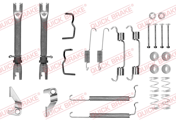 QUICK BRAKE Tilbehørssæt, bremsebakker 1050849s