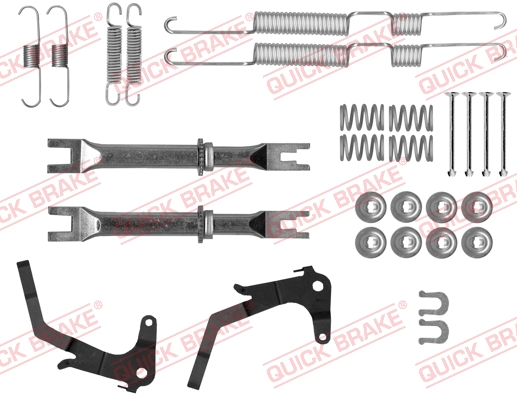 QUICK BRAKE Tilbehørssæt, bremsebakker 1050074s