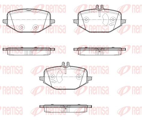 REMSA Bremseklodser 1855.00 bagaksel for MERCEDES-BENZ