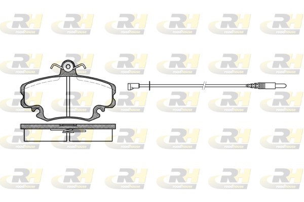 ROADHOUSE Bremseklodser 214132 foraksel for PEUGEOT RENAULT DACIA
