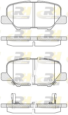 ROADHOUSE Bremseklodser 2153602 bagaksel for CITROËN MAZDA MITSUBISHI