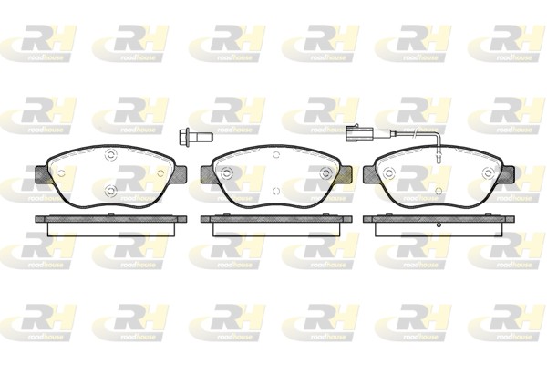 ROADHOUSE Bremseklodser 285901 foraksel for FIAT LANCIA ABARTH VAUXHALL