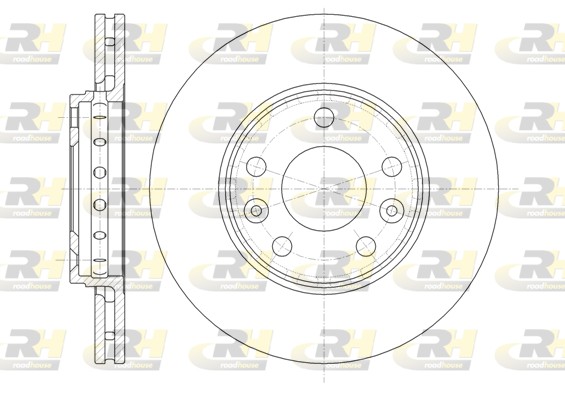 ROADHOUSE Bremseskive 6134610 foraksel 280mm 24mm for NISSAN DACIA