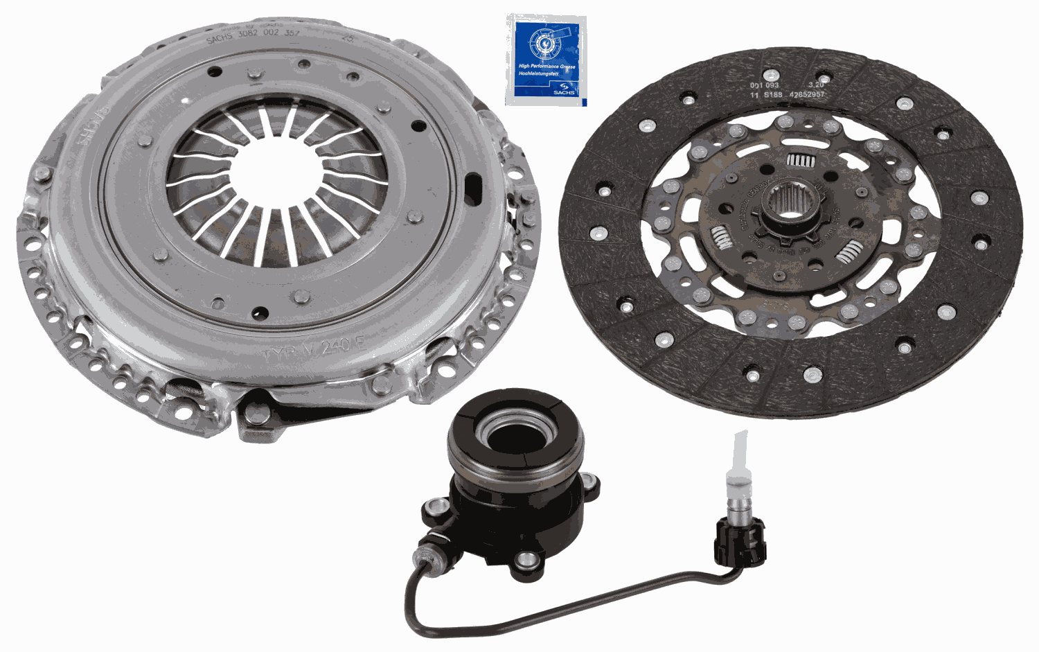 SACHS Koblingssæt 3000990533 for CHEVROLET GENERAL MOTORS VAUXHALL ABARTH OPEL