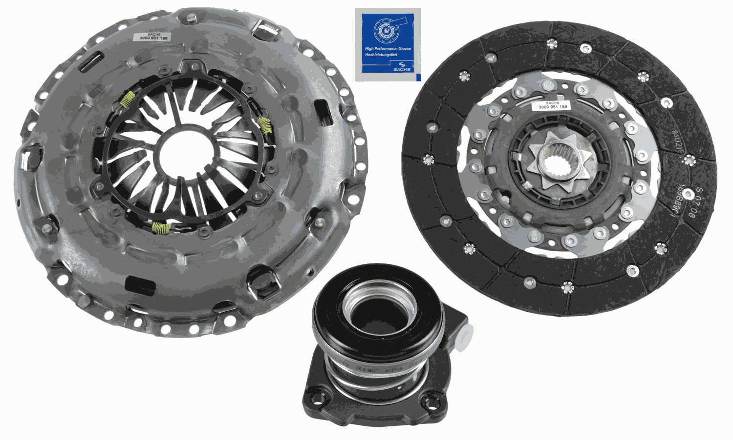 SACHS Koblingssæt 3000990163 for CADILLAC CHEVROLET VAUXHALL FIAT