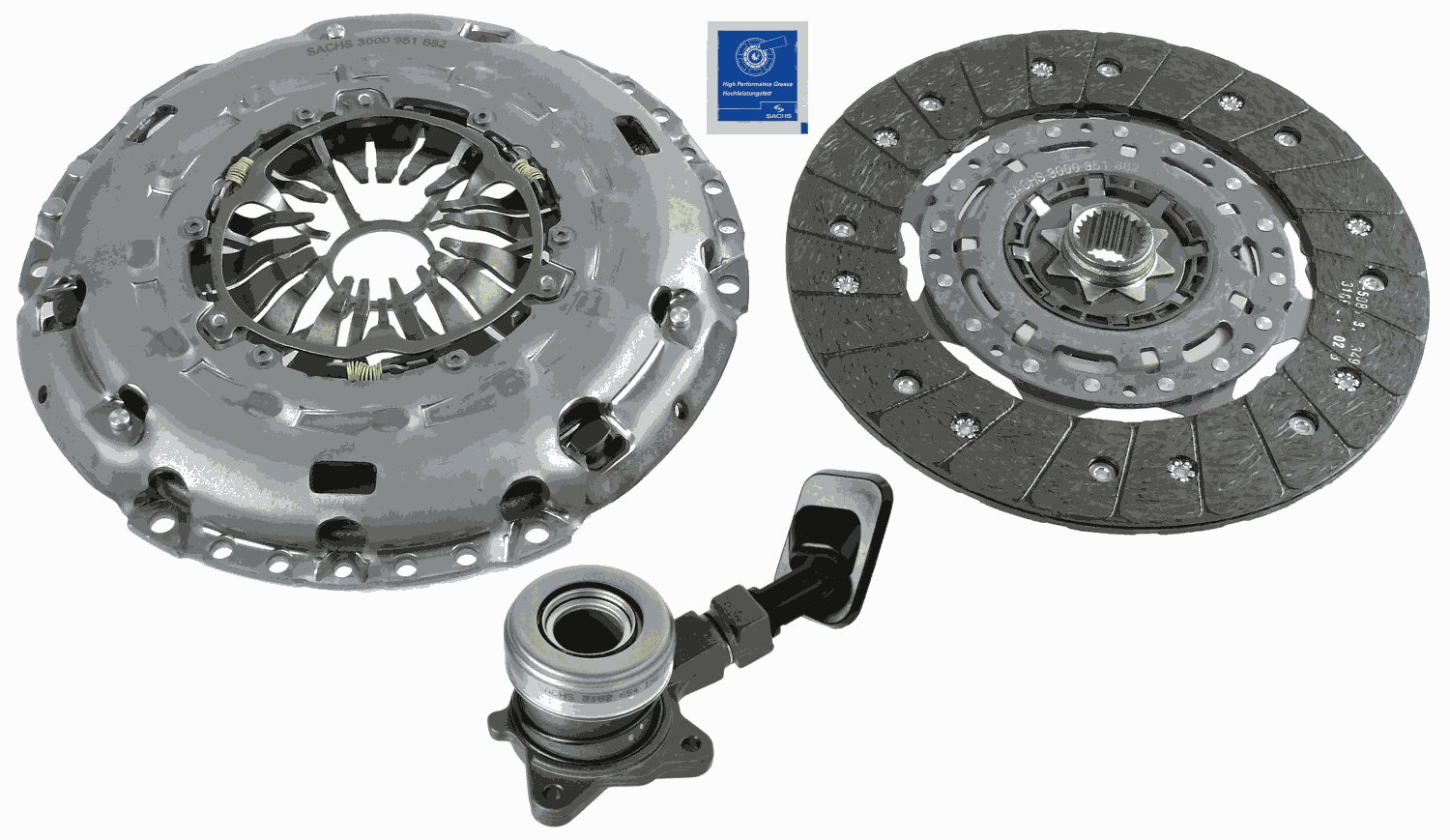 SACHS Koblingssæt 3000990228 for FORD JAGUAR