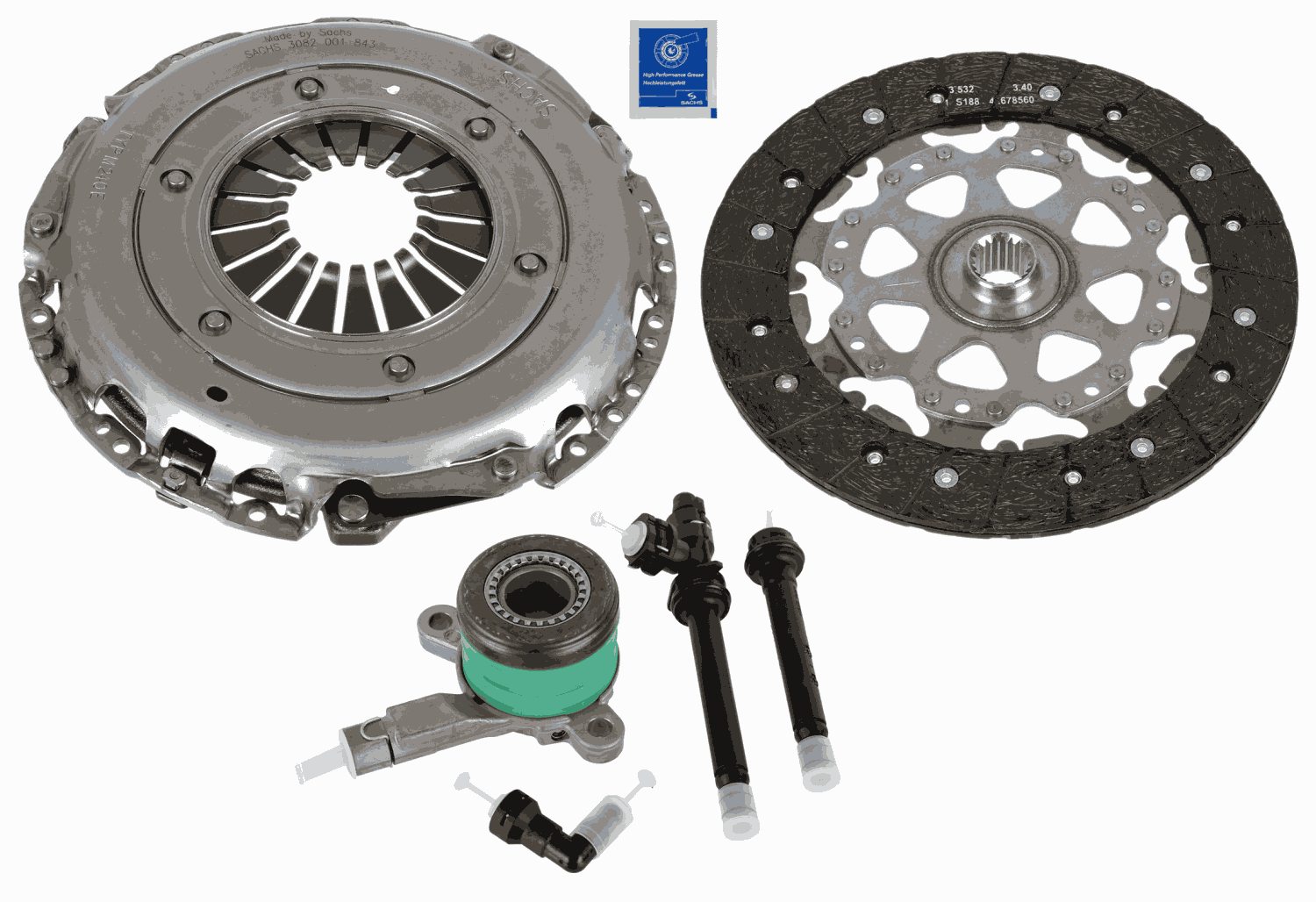 SACHS Koblingssæt 3000990393 for VAUXHALL OPEL FIAT MERCEDES-BENZ NISSAN RENAULT