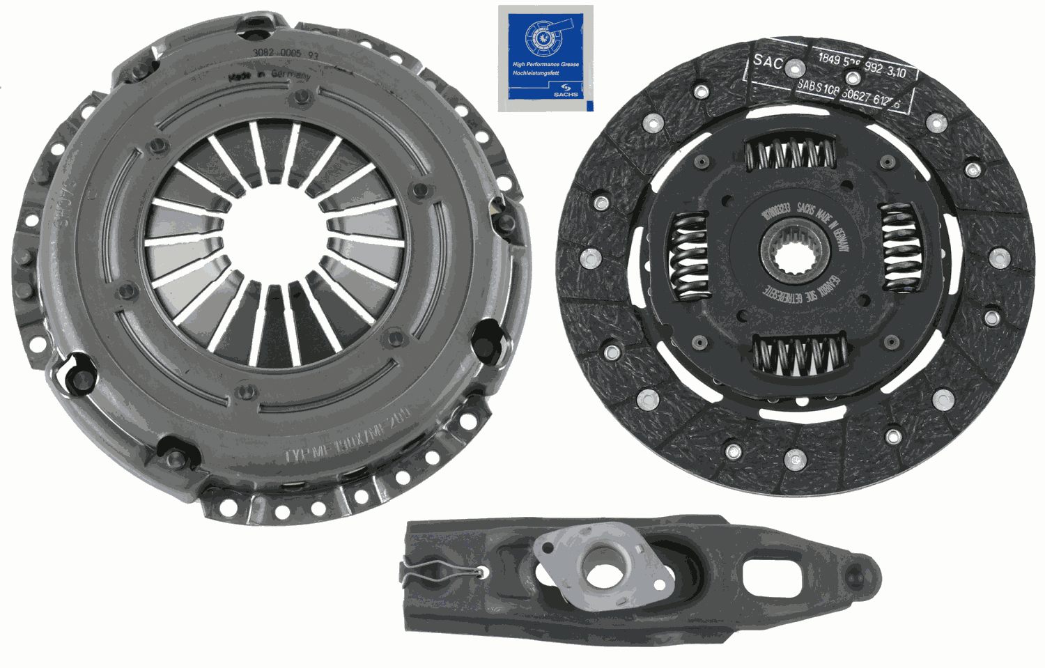 SACHS Koblingssæt 3000951040 for SMART MITSUBISHI