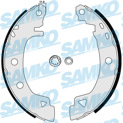 SAMKO Bremsebakkesæt 84920 for FIAT ALFA ROMEO CITROËN