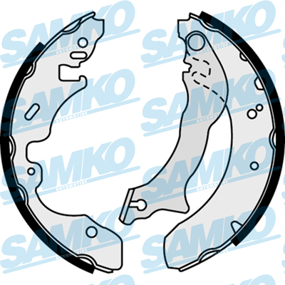 SAMKO Bremsebakkesæt 87390 for FORD