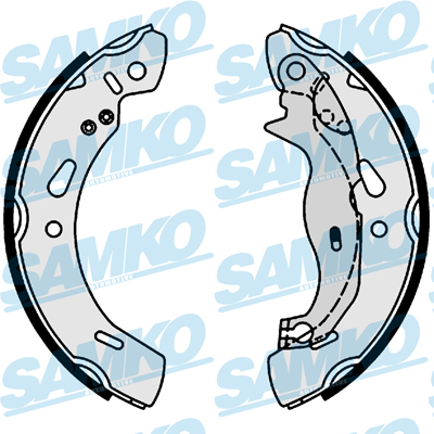 SAMKO Bremsebakkesæt 81004 for FORD