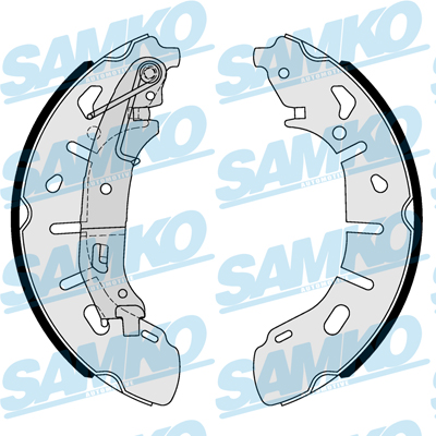 SAMKO Bremsebakkesæt 81101 for OPEL FIAT VAUXHALL RAM