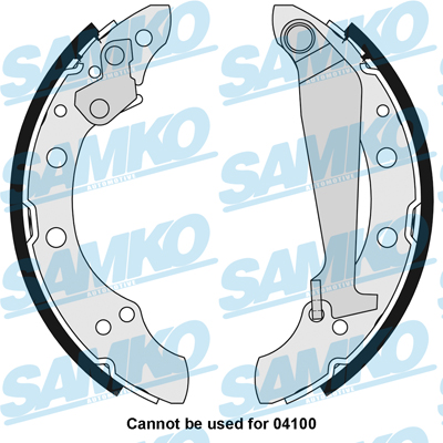 SAMKO Bremsebakkesæt 85730 for AUDI SKODA VW CHERY