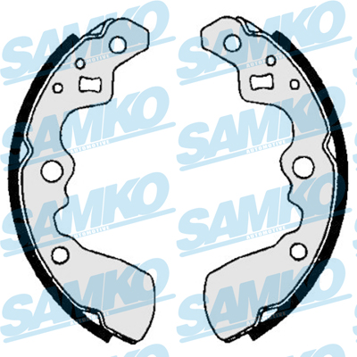 SAMKO Bremsebakkesæt 86320 for CHEVROLET SUZUKI