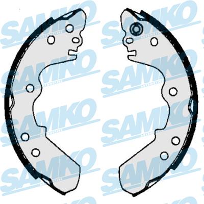 SAMKO Bremsebakkesæt 86340 for OPEL ISUZU VAUXHALL CHEVROLET