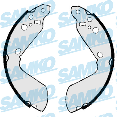 SAMKO Bremsebakkesæt 86890 for SUZUKI