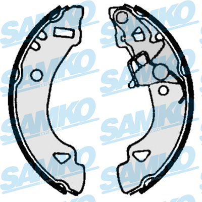 SAMKO Bremsebakkesæt 87060 for AUTOBIANCHI FIAT