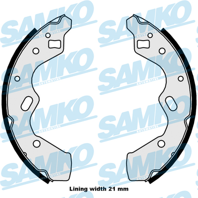SAMKO Bremsebakkesæt 88050 for MAZDA KIA FORD USA