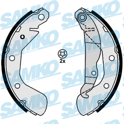 SAMKO Bremsebakkesæt 88130 for OPEL VAUXHALL
