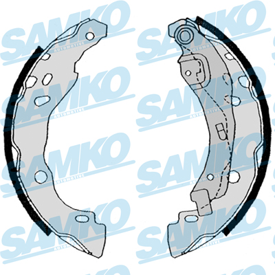 SAMKO Bremsebakkesæt 88630 for MITSUBISHI NISSAN RENAULT DACIA HYUNDAI