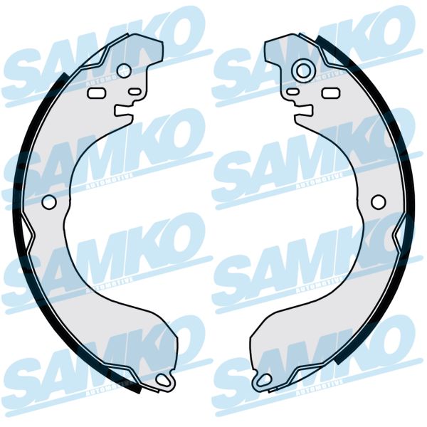 SAMKO Bremsebakkesæt 89480 for TOYOTA CHRYSLER FIAT MITSUBISHI NISSAN