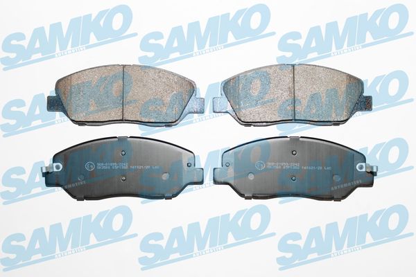SAMKO Bremseklodser 5sp1382 for HYUNDAI SSANGYONG KIA
