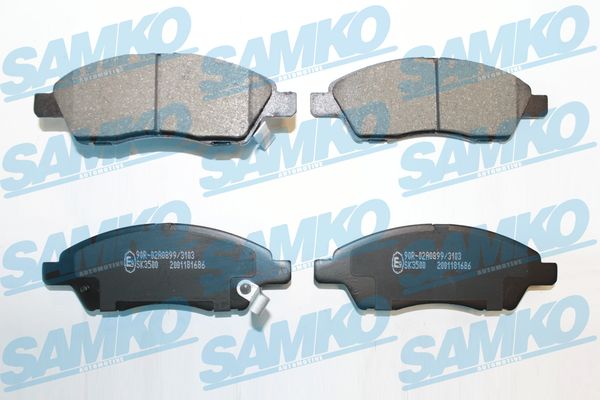 SAMKO Bremseklodser 5sp1686 for NISSAN NISSAN (DFAC) TOYOTA VENUCIA