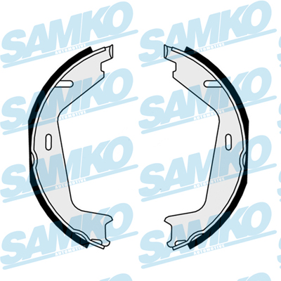 SAMKO Bremsebakkesæt, parkeringsbremse 81036 for VOLVO