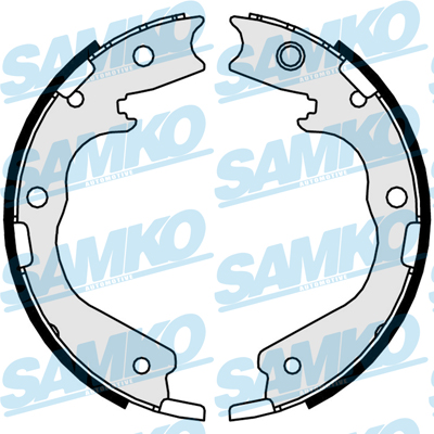 SAMKO Bremsebakkesæt, parkeringsbremse 81078 for ISUZU