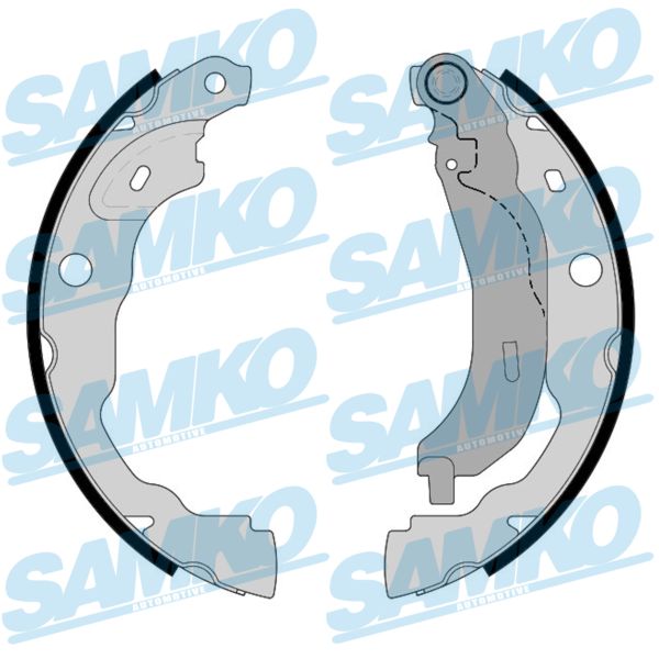 SAMKO Bremsebakkesæt 81216 for MERCEDES-BENZ MITSUBISHI NISSAN RENAULT DACIA