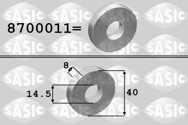 SASIC Skive, remskive-krumtap 8700011 for DS